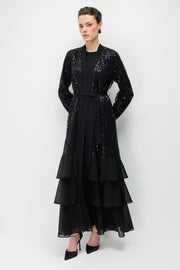 Palet Dantelli Abaya Elbise