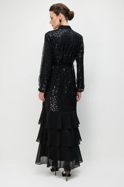 Palet Dantelli Abaya Elbise