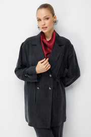 DÖRT DÜĞMELİ BLAZER TAKIM SİYAH