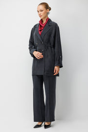 DÖRT DÜĞMELİ BLAZER TAKIM SİYAH